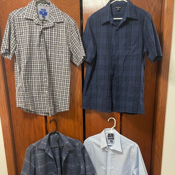 10 Men's MEDIUM SIZE Short Sleeves Shirts in Great Condition! - Picture 3 of 6